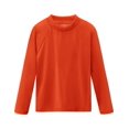 thumbnail image 1 of Camiseta Rash Guard Smarash para niños con protección solar UPF50+, naranja neón, 1 of 6
