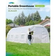 thumbnail image 3 of Quictent 20x10x6.6 FT Portable Walk-in Greenhouse, Easy Assembly Instant Large Gardening Greenhouses Winter Hot House Plants Shed for Outdoors, 3 of 10