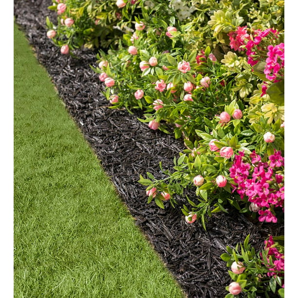 Permanent Mulch Recycled Rubber Border, Is Rubber Mulch Good For Landscaping