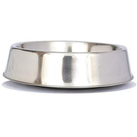 Iconic Pet 92195 Anti Ant Stainless Steel Non Skid Pet Bowl for Dog or Cat- 64 oz - 8 cup