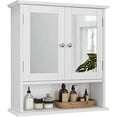thumbnail image 7 of Semiocthome Medicine Cabinet Bathroom Cabinet with Storage Mirror and Adjustable Shelves, White, Wooden, 7 of 7