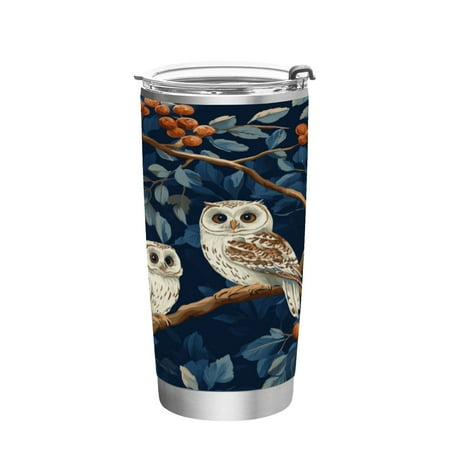 

20oz Straw Mugs with Handle and Straw Lid Sports Mugs Car Mugs Three Owls