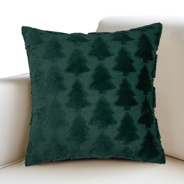Funda Cojín Almohada Felpa Suave Fundas Tiro Decorativo Navideño
