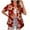 Red, variant on Pincandy Women's Hawaiian Shirts Summer Plus Size Beach Shirt Short Sleeve Button Up Tops Cool Floral Tropical Printed Blouses