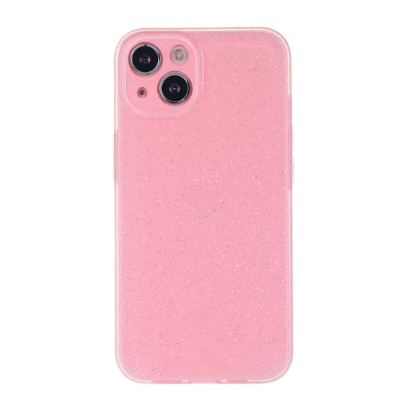 Dteck For iPhone 14,Slim Hybrid Shockproof Silicone Rubber Bling Glitter Soft TPU Case Cover,Pink