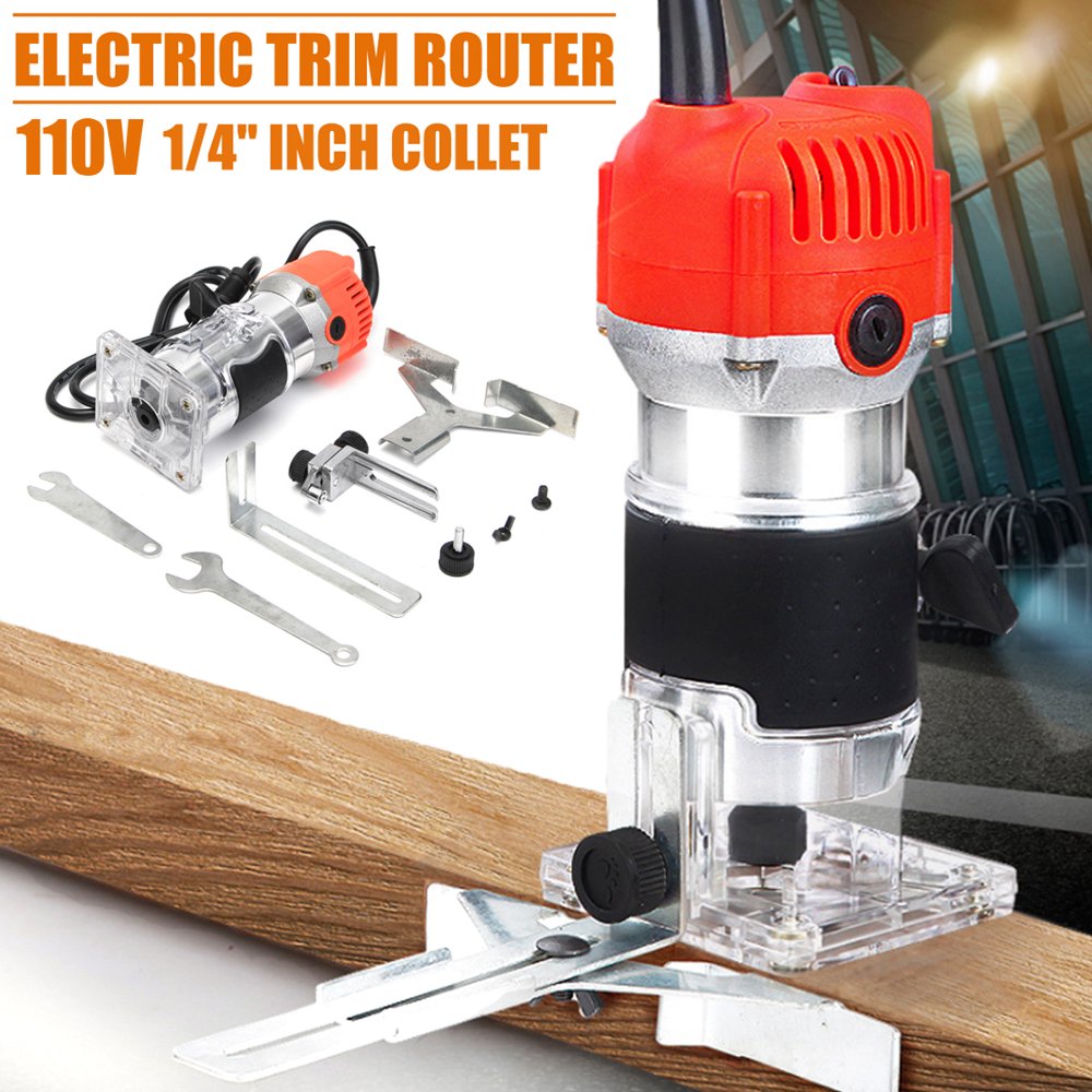 110V 350W Electric Hand woodworkingknife Trim Router Edge Wood Clean