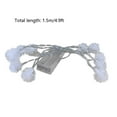 thumbnail image 3 of LED Christmas String Lights under $5! Cagogo LED Christmas String Lights with Snow Pompoms, Battery Operated Fairy Lights for Winter Decor, 10-Light Thorn Decoration for Indoor Outdoor Tree Party, 3 of 9