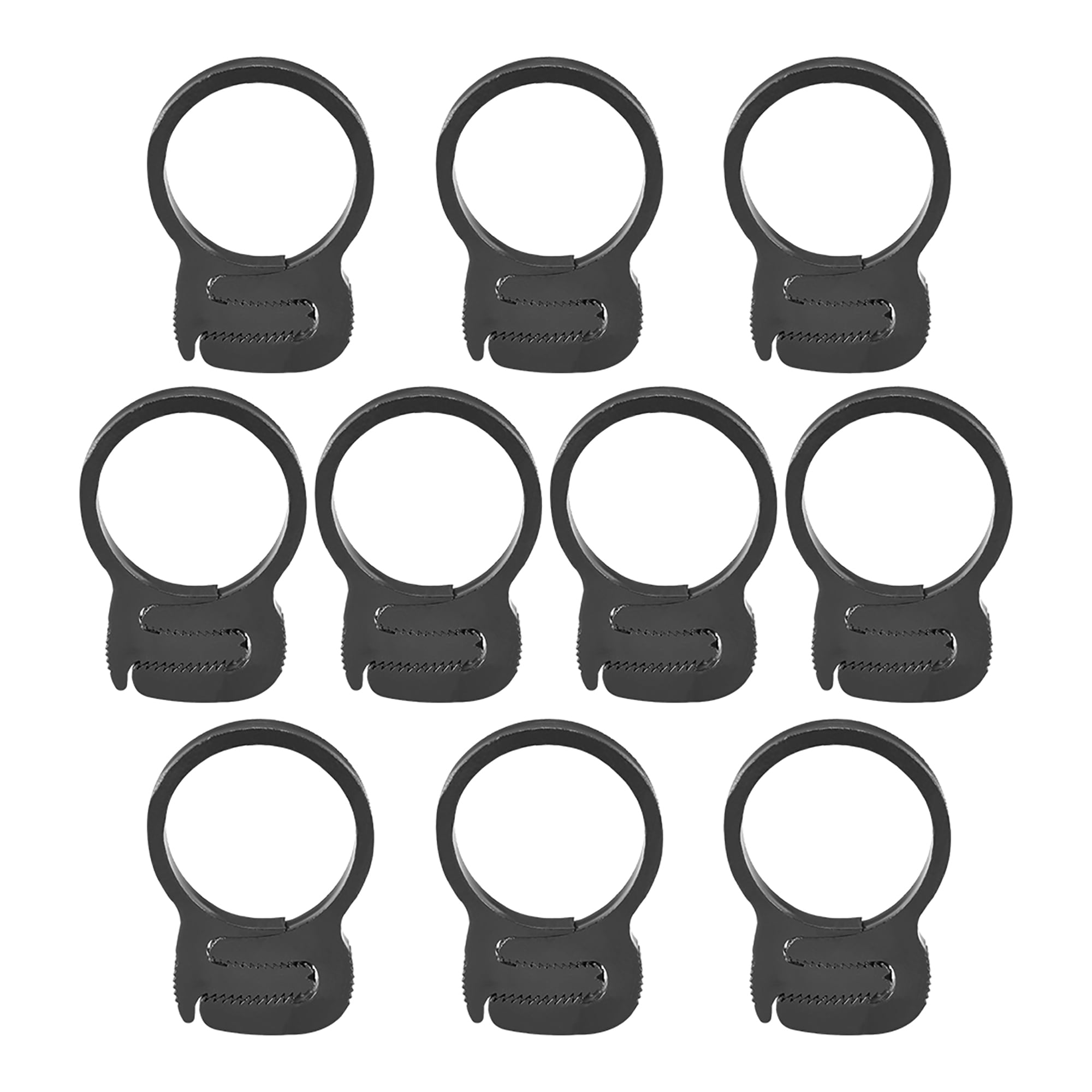31.5 34mm Adjustable Double Grip Nylon Ratcheting Hose Clamp 10Pcs