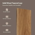 thumbnail image 6 of Dining Chairs Set of 2 Modern Upholstered Solid Wood Legs High Back Armless Side Chair Kitchen Navy, 6 of 7