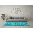 thumbnail image 3 of Ahgly Company Indoor Square Oriental Light Blue Asian Inspired Area Rugs, 8' Square, 3 of 4