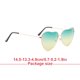 thumbnail image 4 of Sonducket Gafas de sol portátiles únicas con forma de corazón, resistentes al desgaste, protección ocular segura, accesorios para festivales, regalo Lentes Verde amarillo Sonducket AP009055-04, 4 of 6