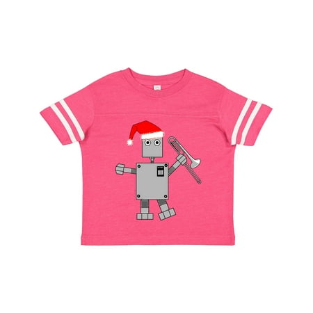 

Inktastic Trombone Santa Hat Robot Gift Toddler Boy or Toddler Girl T-Shirt
