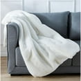 thumbnail image 5 of Clihome  50" x 60" Cassilda Luxury Chinchilla Faux Fur Throw Blanket Black, 5 of 5