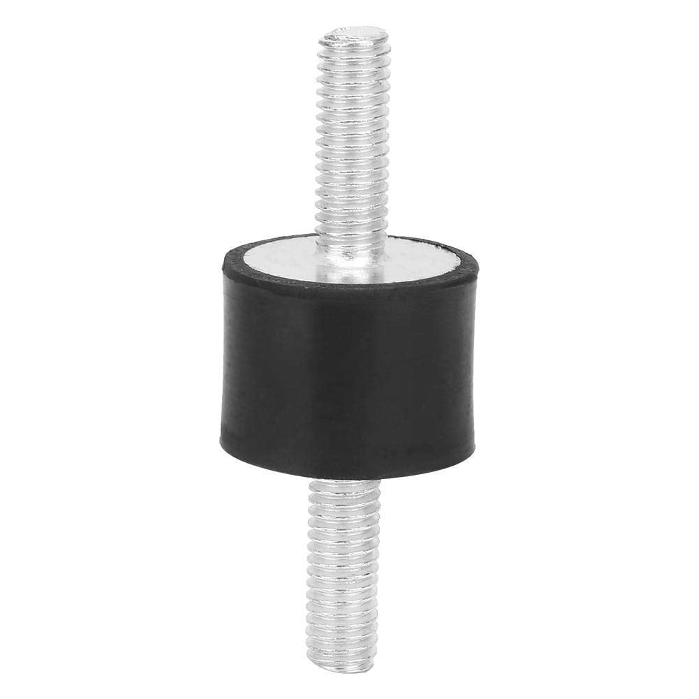 VV20*20 M6*18 M6 Rubber Shock Absorber Cylindrical Anti Vibration Silentblock with Double Screw Studs for Car Boat Bobbins 4pcs Rubber Mounts 