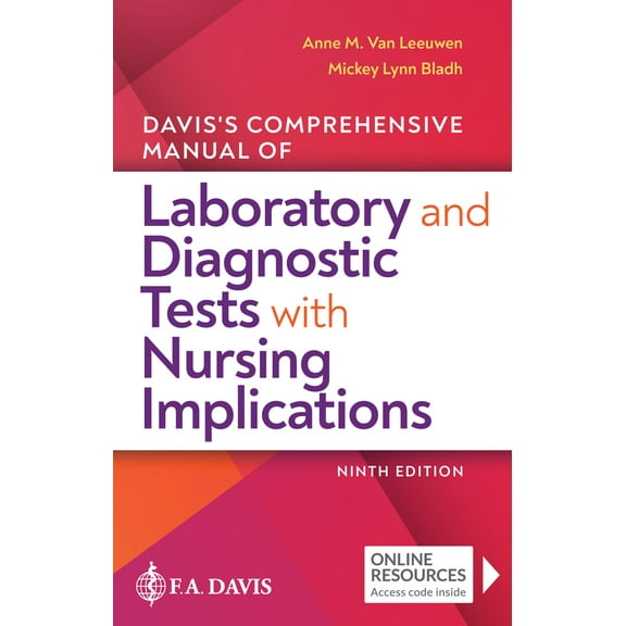Pre-Owned Davis's Comprehensive Manual of Laboratory and Diagnostic Tests with Nursing Implications (Paperback) 1719640580 9781719640589