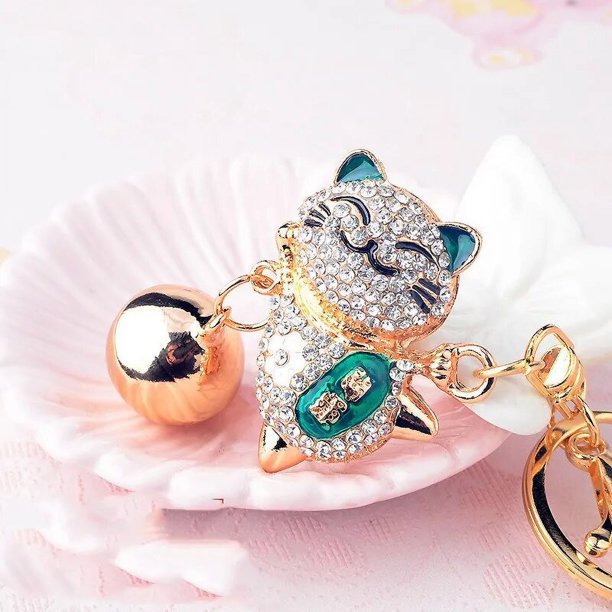 Llaveros de diamantes de imitación chinos, soporte de cadenas de animales de cristal, danza del dragón, León, ópera, llaveros de coche, dijes de bolso