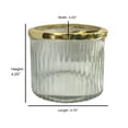 thumbnail image 4 of nu steel Kaiwah Glass & Gold Plated Steel Toothbrush Holder, 4 of 4
