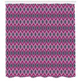 thumbnail image 3 of Ambesonne Ethnic Shower Curtain, Chevron Zigzags and Stripes, 69"Wx75"L, Multicolor, 3 of 3