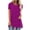 Purple, variant on Summer Tops for Women Cotton Short Sleeve Round Neck Loose Fit Casual Basic T Shirts Curved Hem Flowy Comfy Blouses, Purple XL