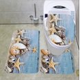 thumbnail image 1 of Juego de alfombras de baño de 3 piezas, alfombrilla de pedestal de ancla náutica, alfombrilla de baño antideslizante, tapa de inodoro, juego de alfombras de inodoro, estrella de mar 29 Sincero  Hogar, 1 of 6