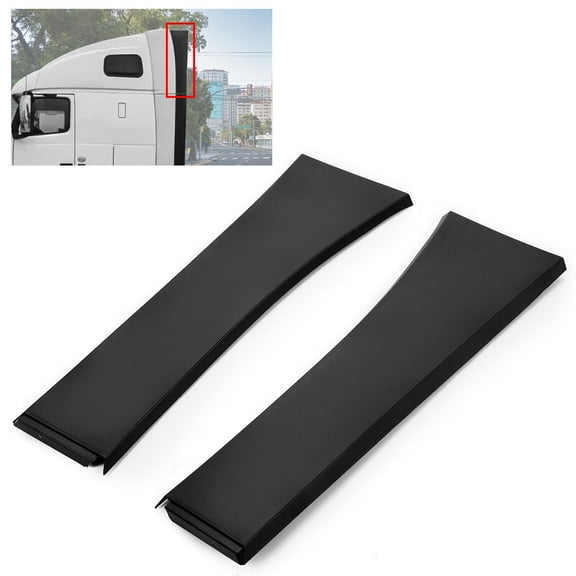 2PCS Upper Cab Fairing Extension Air Deflector For Volvo VNL 2004-2016 #82286080