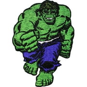 The Avengers Incredible Hulk Running Full Body Retro 2.5" x 3.5" Iron on Embroidery Patch