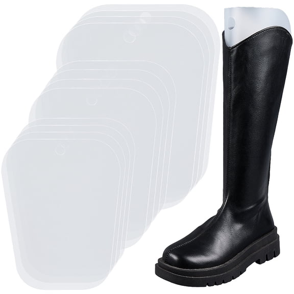 12 Packs 6 Pairs Shaper Form Plastic Inserts Plastic Supports Tall Boots 3 Sizes Set Reusable Breathable