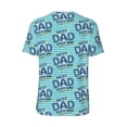 thumbnail image 2 of Daiia Best Dad Ever Mens Baseball Jersey Button Down Shirts Short Sleeve Sports Uniforms-Medium, 2 of 9
