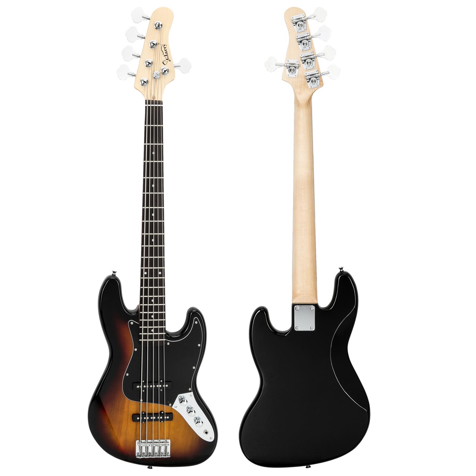 Glarry 5Strings Beginner Electric Bass Guitar Starter Kit with 20W