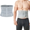 thumbnail image 1 of Greeniant Soporte de cintura de poliéster portátil reutilizable desmontable lavable reemplazo Flexible deportes ejercicio culturismo espalda Brace Ropa Deportiva, Zapatos Gris L Greeniant OD028546-02, 1 of 6