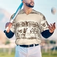 thumbnail image 6 of Daiia Cows On The Farm Mens Baseball Jersey Button Down Shirts Short Sleeve Sports Uniforms-3X-Large, 6 of 9