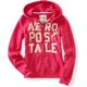 thumbnail image 1 of Aeropostale Sudadera con capucha y cremallera completa Aero Stacked 87 para mujer, gris, extragrande Aeropostale  Sudadera, 1 of 1