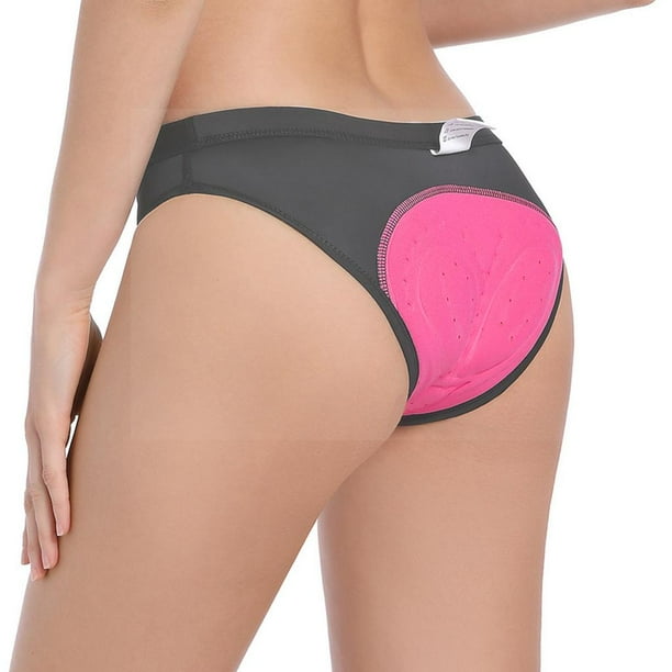 Ropa interior deportiva de ciclismo para mujer Calzoncillos con almohadilla de silicona gruesa 3D Ligeros y de secado rapido Gris 2XL Baoblaze pantalones cortos de ciclismo para mujer Walmart en linea