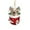 B, variant on Dog Christmas Ornaments, Dog Tree Decorations, Cute Dog Themed Christmas Tree Hanging Decorations with Candy Cane and Christmas Hat Designs, Durable Plastic Material, 3.14x2.75 Inches, String Included