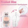 thumbnail image 5 of Protective Case for LABUBU Clear Figure Display Case for Sitting LABUBUhks-M, 5 of 5