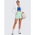 thumbnail image 3 of Shorts CRZ YOGA tiro alto sin forro menta talle grande, 3 of 5