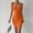 Orange, variant on Blmnix Sexy Dresses Dresses for Women Bodycon Dresses Slip Dress Under Dresses Sweetheart Mini Black Sleeveless Adjustable Waist Womens Dresses Summer,S