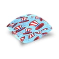 thumbnail image 5 of Hat with Flag Pattern Stars July 4th Throw Pillow Covers Pillowcases 20 x 20 Inch Home Decor 2 Packs for Bedroom Sofa, 5 of 6