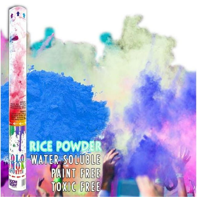 Blinkee HPGRCC18-BL Canon à Confettis Holi Powder 18 Po, Bleu
