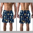 thumbnail image 3 of luoweisi Men's Beach Shorts Quick Dry Swim Trunks with Mesh Lining Candle L, 3 of 5