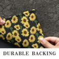 thumbnail image 6 of Black Yellow Sunflower Pattern Door Rugs,Washable Non Slip Door Mats Indoor,Decorative Door Mats,Entry Mat Indoor for Entrance,Bedroom,Kitchen,Bathroom,20"x32", 6 of 6