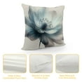 thumbnail image 4 of Shiartex Spring Flower Pillow Covers 18x18 Inch , Watercolor Blue Floral Throw Pillow Covers Square Cushion Cover for Home Couch Sofa Patio Bedroom Livingroom, 4 of 5