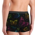 thumbnail image 3 of Goofa Butterfly Printed Men's Boxer Briefs Underwear, Moisture-Wicking Underwear, Trunk,Soft and Breathable Cotton Underwear-Medium, 3 of 9