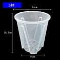 thumbnail image 5 of 1/10pcs Clear Plastic Orchid Pots with Holes Transparent Flower Pot Succulents Plant, 5 of 8