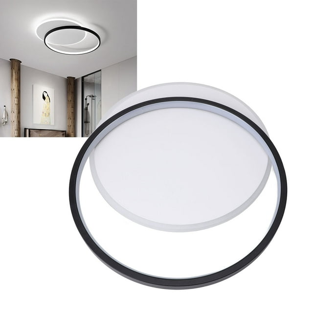 Modern LED Ceiling Light, Dimmable Round Flush Mount Ceiling Light Fixtures with Remote Control, Energy Efficient Ceiling Lamp Fixture for Bedroom Living Room Kitchen