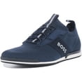thumbnail image 6 of Boss Saturn Slon Men's Synthetic Casual Slip On Trainers In Navy Size 8, 6 of 6