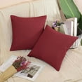 thumbnail image 3 of PiccoCasa 2 Pcs Waterproof Throw Pillow Covers, Decorative Red 45 x 45cm/18" x 18", 3 of 7