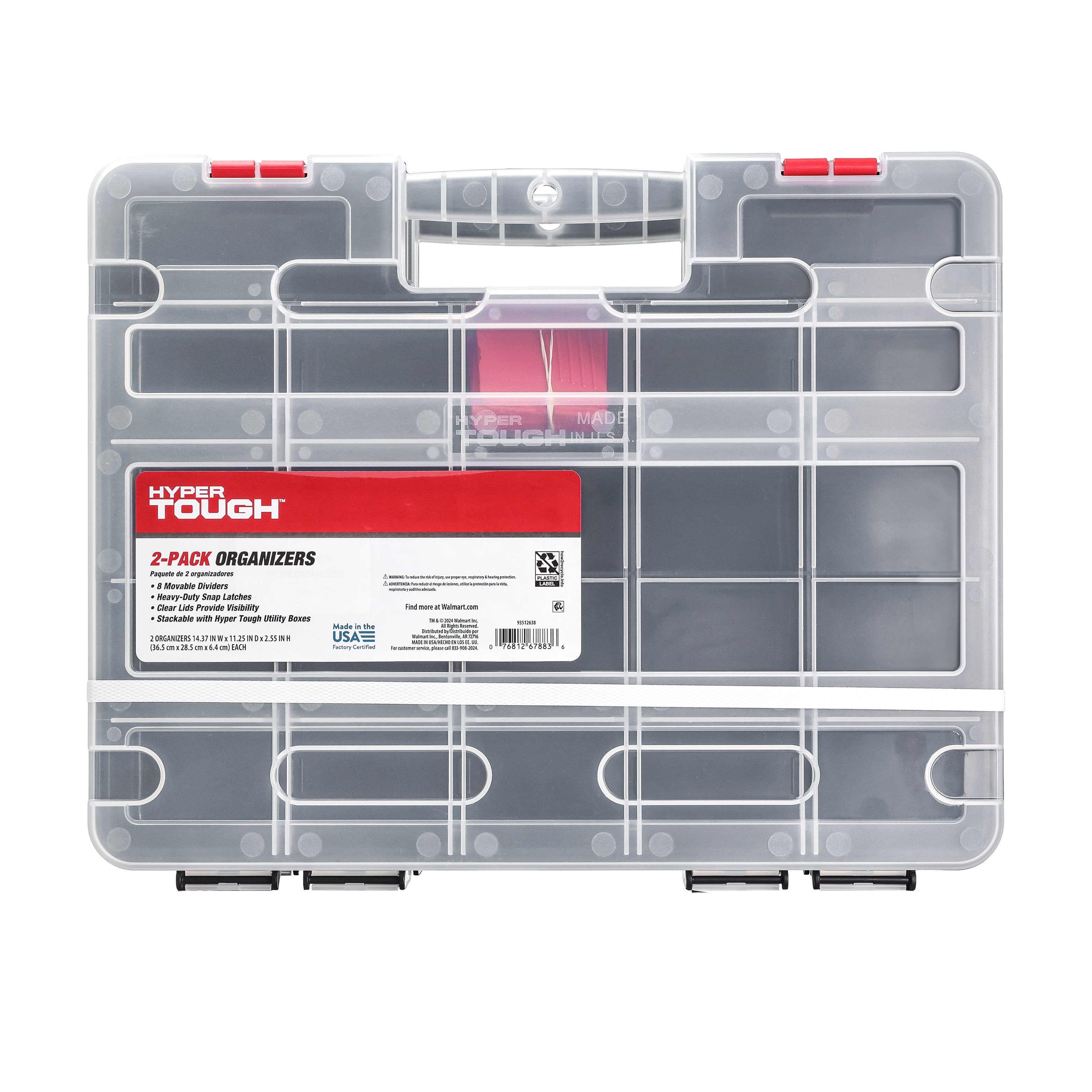 Hyper Tough Stackable Organizer 2-Pack with Dividers photo 2