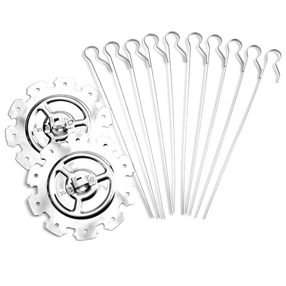 BE-TOOL Gear Barbecue Frame Accessories with 10 Metal Skewers KBBQ Kebab Rotating Grill Cage Kit Cooking Tools 25cm