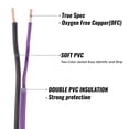 thumbnail image 2 of Cable de altavoz Sinus Live 16-18 AWG OFC 30,48 m morado/negro, 2 of 5
